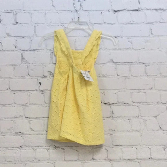 NWT Janie & Jack 6-12M Yellow Eyelet Dress - Picture 3 of 7
